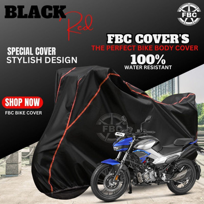 AUTOCAD Waterproof Two Wheeler Cover for Hero(Xtreme, Black, Red)
