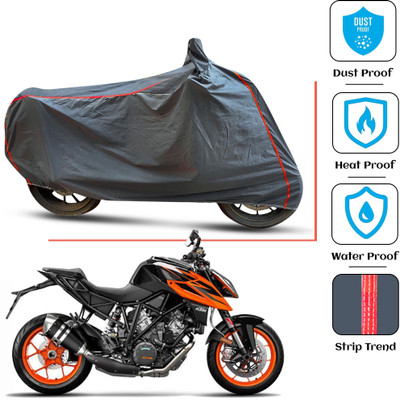FAMEXON Waterproof Two Wheeler Cover for KTM(Duke 200, Grey)