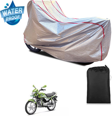 PAGORA Waterproof Two Wheeler Cover for Hero(HF Deluxe Eco, Silver)