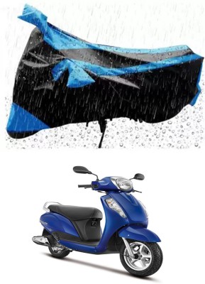 RONISH Waterproof Two Wheeler Cover for Suzuki(Access 125, Blue)