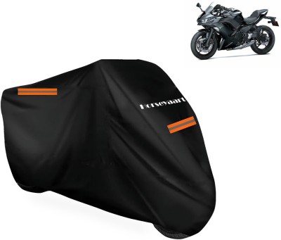 Horseyaart Waterproof Two Wheeler Cover for Kawasaki(Ninja 650, Black)