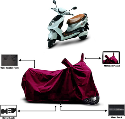 Amexride Two Wheeler Cover for Okinawa(Raise BS6, Maroon)
