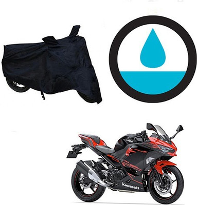 DeepShakshi AUTOMOTIVE Waterproof Two Wheeler Cover for Kawasaki(Ninja 250, Black)
