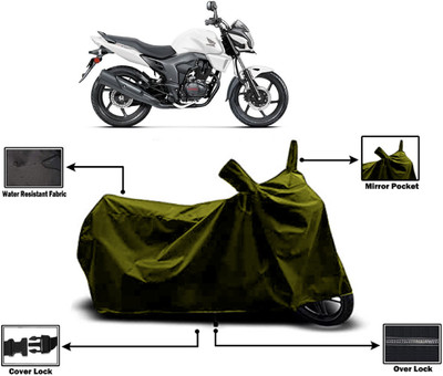Amexride Two Wheeler Cover for Honda(CB Trigger, Green)