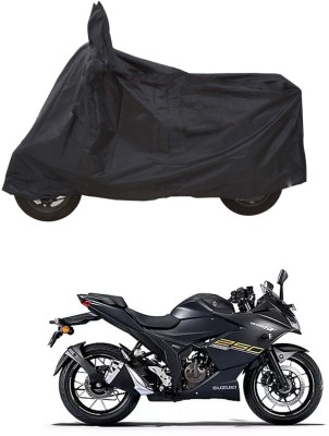 PAGORA Waterproof Two Wheeler Cover for Suzuki(Gixxer SF 250, Black)