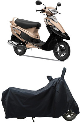 Coxtor Waterproof Two Wheeler Cover for TVS(Scooty Pep+, Black)