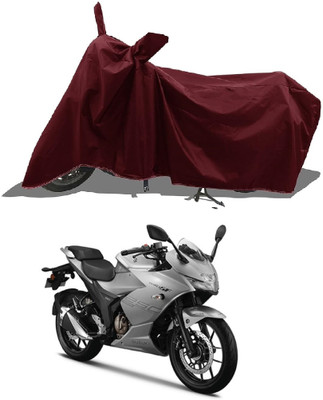 DeepShakshi AUTOMOTIVE Two Wheeler Cover for Suzuki(GSX, Maroon)