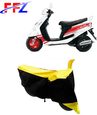 FFZ Waterproof Two Wheeler Cover for Mahindra(Rodeo UZO, Black, Yellow)