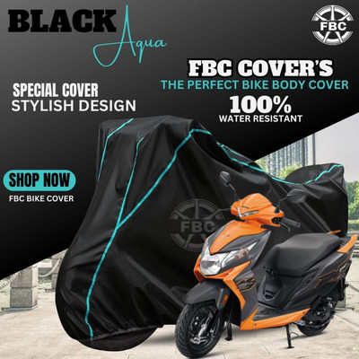 AUTOCAD Waterproof Two Wheeler Cover for Honda(Dio, Black)