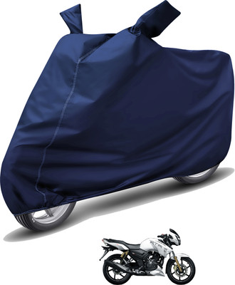 Caronix Waterproof Two Wheeler Cover for TVS(Apache RTR 180, Blue)