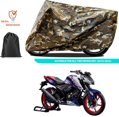 CODOKI Two Wheeler Cover for TVS(Apache RTR 165 RP, Yellow)