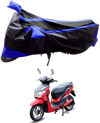 Ascension Two Wheeler Cover for Hero(Electric Dash, Black, Blue)