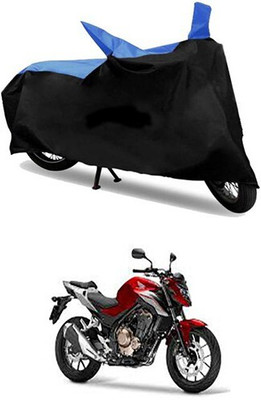 Mdstar Waterproof Two Wheeler Cover for Honda(Blue, Black)