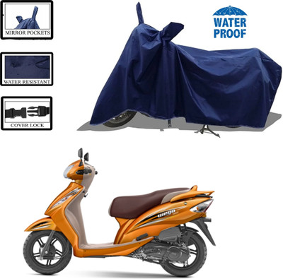 WMIZEXA Waterproof Two Wheeler Cover for TVS(Blue)