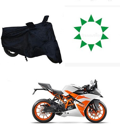 DeepShakshi AUTOMOTIVE Waterproof Two Wheeler Cover for KTM(Duke 200, Black)