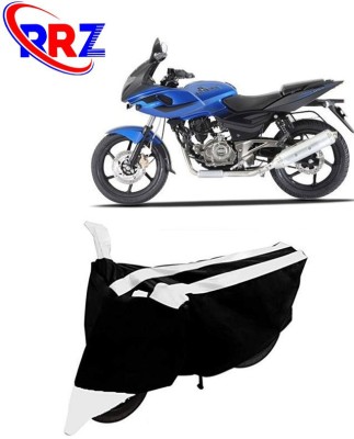 RRZ Waterproof Two Wheeler Cover for Bajaj(Pulsar 220 DTS-i, Black, White)