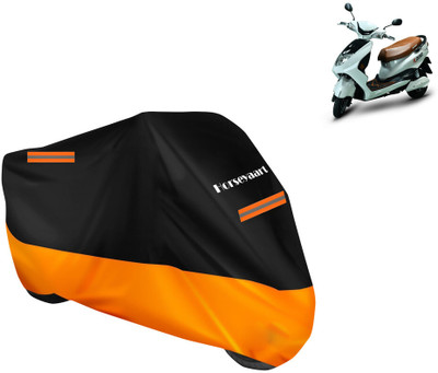 Horseyaart Waterproof Two Wheeler Cover for Okinawa(Raise, Orange)