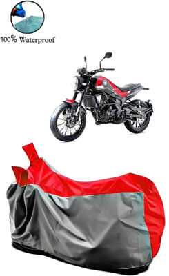 APNEK Waterproof Two Wheeler Cover for Benelli(Leoncino 250, Grey, Red)