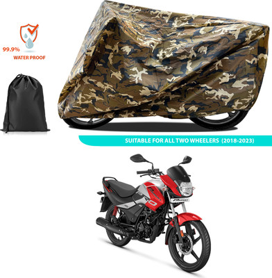 PAGORA Waterproof Two Wheeler Cover for Hero(Passion Pro i3S, Yellow)