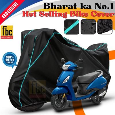 FBC Waterproof Two Wheeler Cover for TVS(Jupiter, Black)