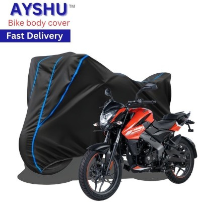 AYSHU Waterproof Two Wheeler Cover for Bajaj(Pulsar NS125, Black, Red)