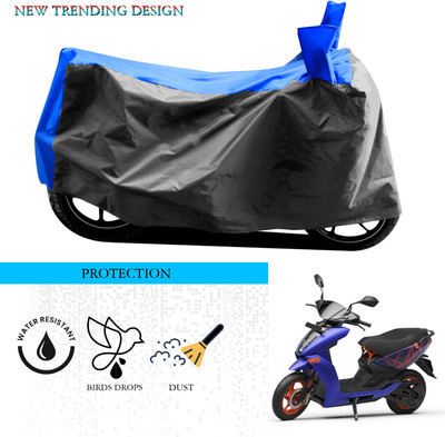 SnehaSales Waterproof Two Wheeler Cover for Ather(450, Grey, Blue)