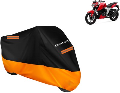 Horseyaart Waterproof Two Wheeler Cover for TVS(Apache RTR 160, Orange)