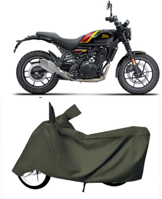 BbcMart Waterproof Two Wheeler Cover for Royal Enfield(Classic Gunmetal BS6, Green)
