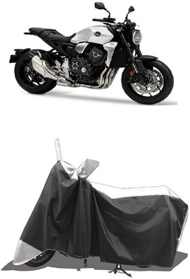 SUGASHRI Waterproof Two Wheeler Cover for Honda(CB1000R, White, Black)