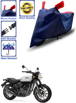 RONISH Waterproof Two Wheeler Cover for Royal Enfield(Hunter 350, Blue, Red)