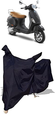 Amexride Two Wheeler Cover for Vespa(Vespa VXL, Black)