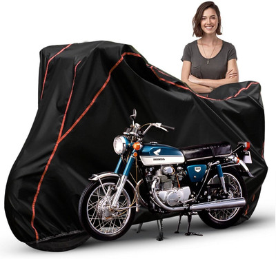 Car Styling Waterproof Two Wheeler Cover for Honda(CB350RS, Black, Red, Multicolor)