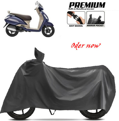 SK AUTO Waterproof Two Wheeler Cover for Bajaj, Hero, Honda, TVS, Ola(Black)
