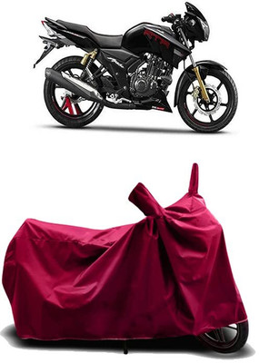 AASHTIK AMRT Two Wheeler Cover for TVS(Apache RTR 180, Maroon)