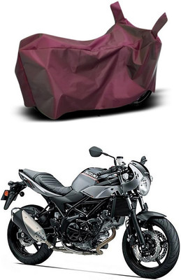 Mdstar Waterproof Two Wheeler Cover for Suzuki(SV650, Maroon)