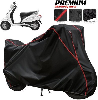 SThanaveX Waterproof Two Wheeler Cover for Honda(Activa 125, Black, Red, Multicolor)