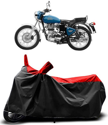MMSSTAR Waterproof Two Wheeler Cover for Royal Enfield(Electra Delux, Red)