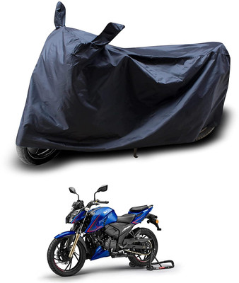 AASHTIK MART Two Wheeler Cover for TVS(Apache RTR 200, Black)