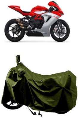 SUGASHRI Waterproof Two Wheeler Cover for MV Agusta(F3, Green)