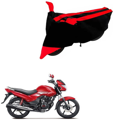 DeepShakshi AUTOMOTIVE Two Wheeler Cover for Hero(Achiever, Black, Red)