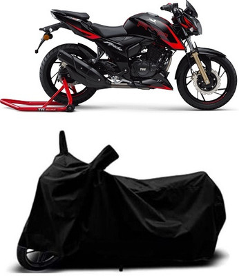 DSAMI Two Wheeler Cover for TVS(Apache RTR 200 Fi E100, Black)