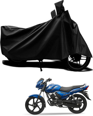AASHTIK MART Two Wheeler Cover for TVS(Star City Plus, Black)