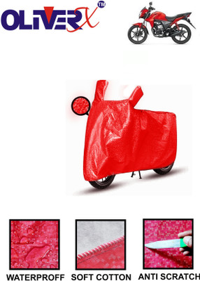 OliverX Waterproof Two Wheeler Cover for Honda(CB Twister, Red)
