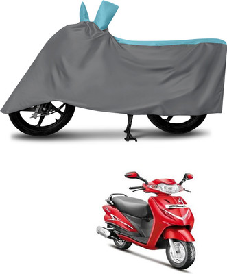 DeepShakshi AUTOMOTIVE Waterproof Two Wheeler Cover for Hero(Duet VX 110CC, Grey, Blue)