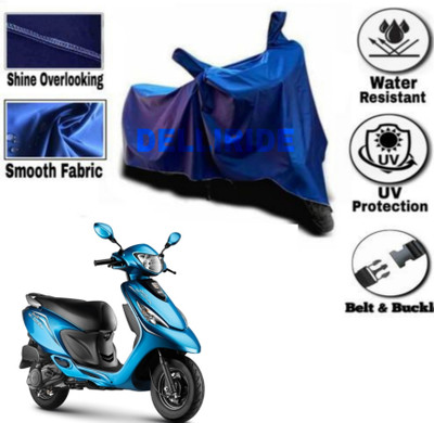 TPNYKR Two Wheeler Cover for TVS(Zest, Blue)