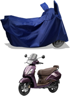 Amexride Two Wheeler Cover for TVS(Jupiter, Blue)