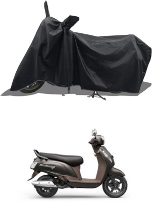 RAQTRO Two Wheeler Cover for Suzuki(New Access 125, Black)