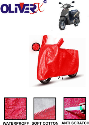 OliverX Waterproof Two Wheeler Cover for Hero(Electric Optima Li, Red)
