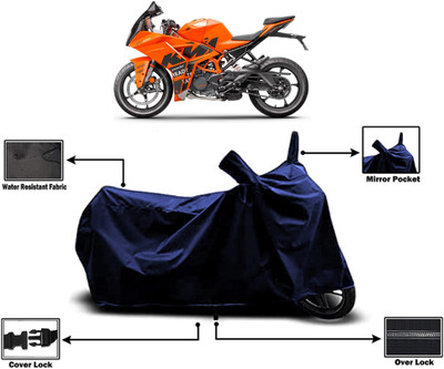 Amexride Two Wheeler Cover for KTM(RC 125 BS6, Blue)