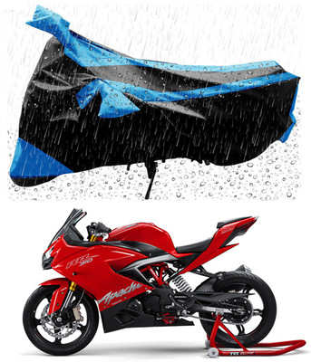 APNEK Two Wheeler Cover for TVS(Apache RR 310, Blue, Black)